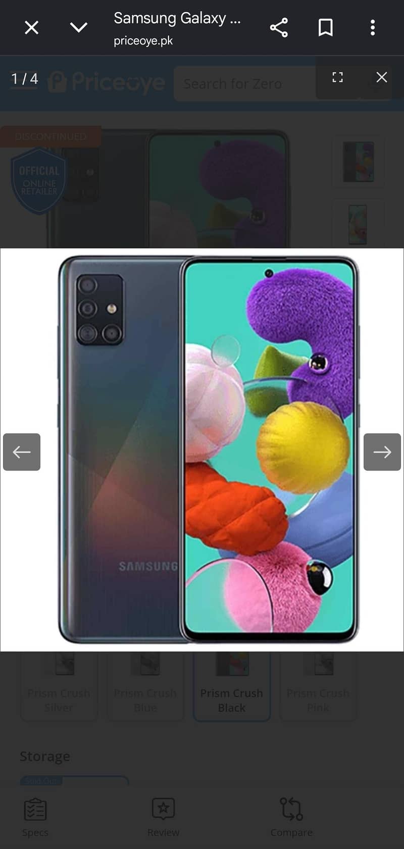 Samsung Mobile A71 1
