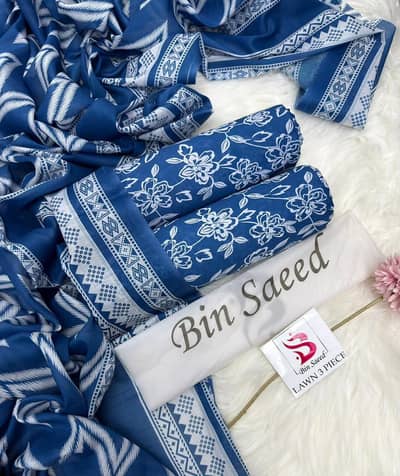 bin Saeed printed 3 piece suits