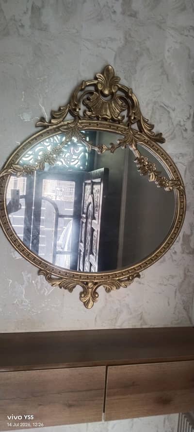 3x3 wooden mirror