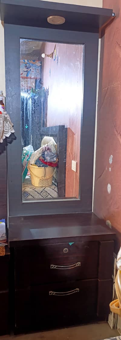 For Sale: Wooden Dressing Table - Dark Brown - Rs. 18,000