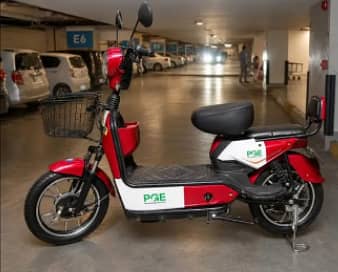 PGE-electric scooty 9 months ago all okay batteries good average 45km