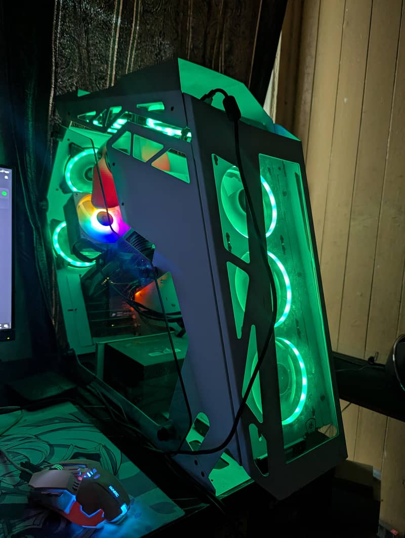gaming PC setup working PC 3d animation editing Ryzen processor rtx 1