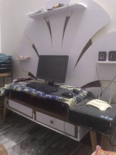 Modern Media Wall for TV – White Design