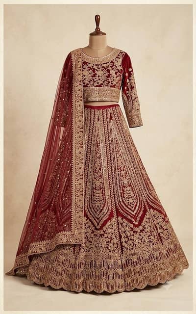 Brand New Bridal Lehnga Sale/ Heavy Embroidery Wedding Lehnga/Barat