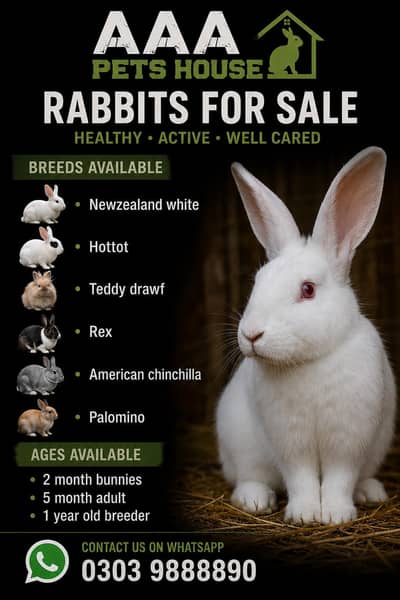 Multiple Rabbits For Sale