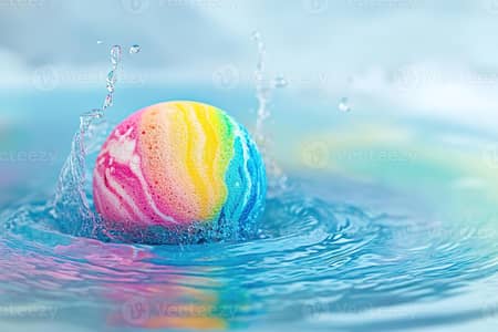 colorful bath balls with toys for kids pack of 2