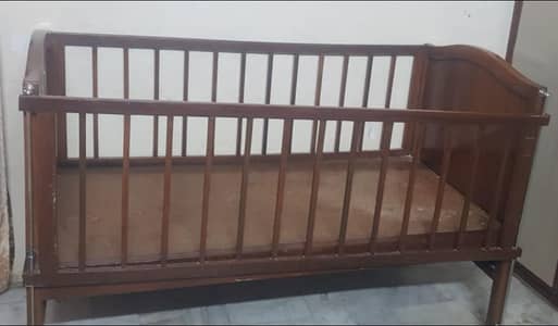 PURE SHEESHAM WOOD BABY COT