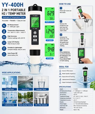 Hydrogen Water Quality tester