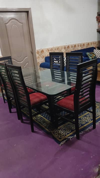 Dining table with chairs