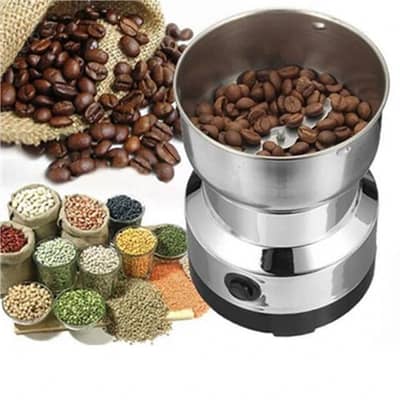 Coffee Grinder Electric with Stainless Steel Blade and Bowl Brush