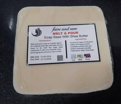 melt and pour glycerine soap base with goat milk 500grm