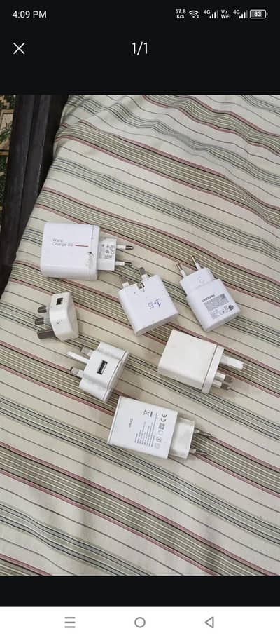 All Samsung adpter original fast charger
