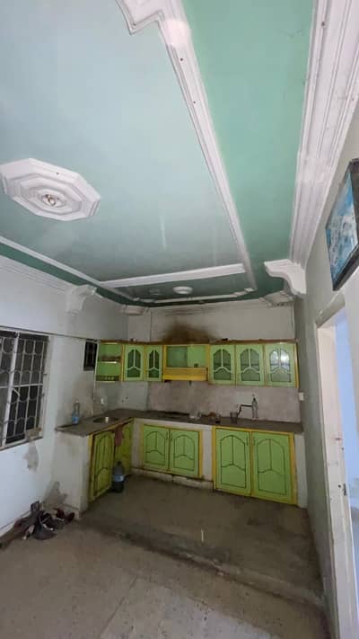2 bed lounge flat for rent 3rd floor north Karachi 11h