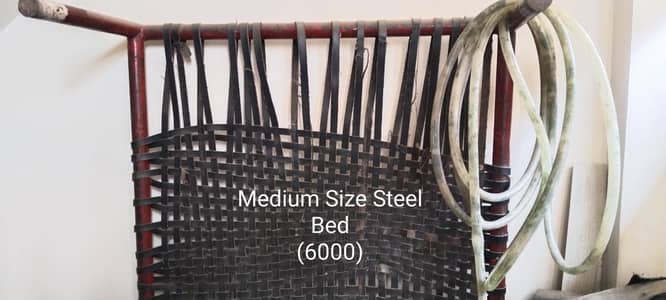 Medium size steel bed