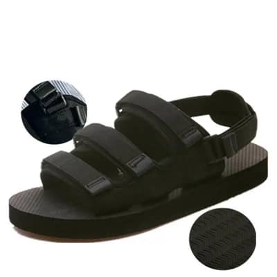 black korean style sandals comfortable primum quality
