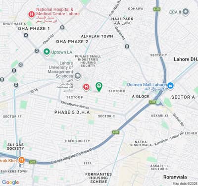 10 Marla Plot for Sale in DHA Phase 5, Block D Ext Prime Location | Reasonable Price