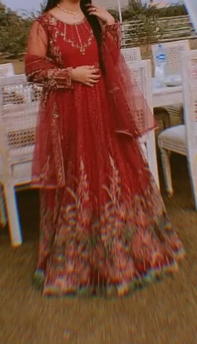 barat dress |   party wear dress |.  frock. |  beautiful  walima dress
