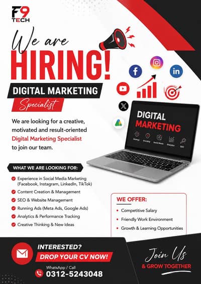 Job for digitial marketing