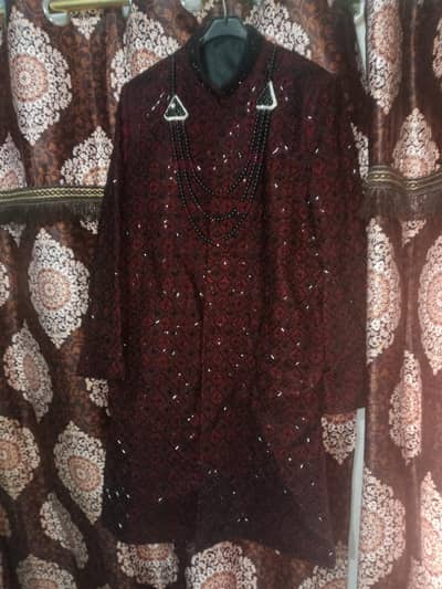 Wedding Sherwani with Kulla - Excellent Condition