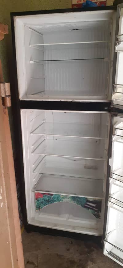 fridge is used and normal size