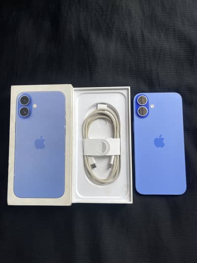 Iphone 16 Plus 128gb 100%  Ultramarine Full e-SIM Time Available