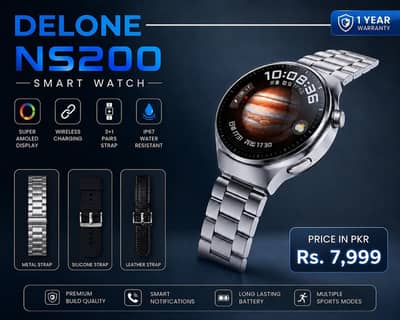 ‎​⌚ Brand New Delone NS200 Smartwatch | Super AMOLED Display