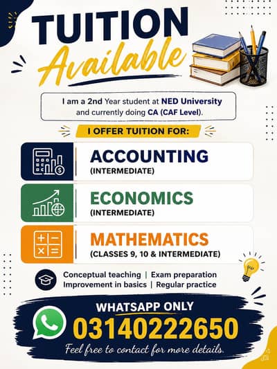 Tutor available