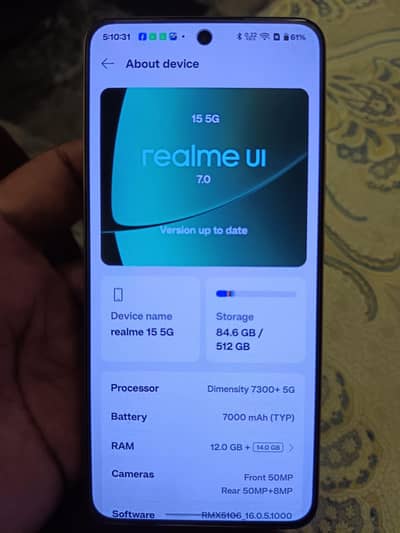 Realme 15 5G - 12GB Ram 512GB Rom