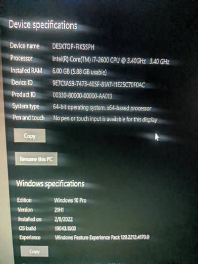 Dell PC with Dell Monitor