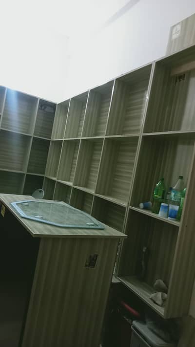 Racks and Counter available for urgent sale low price