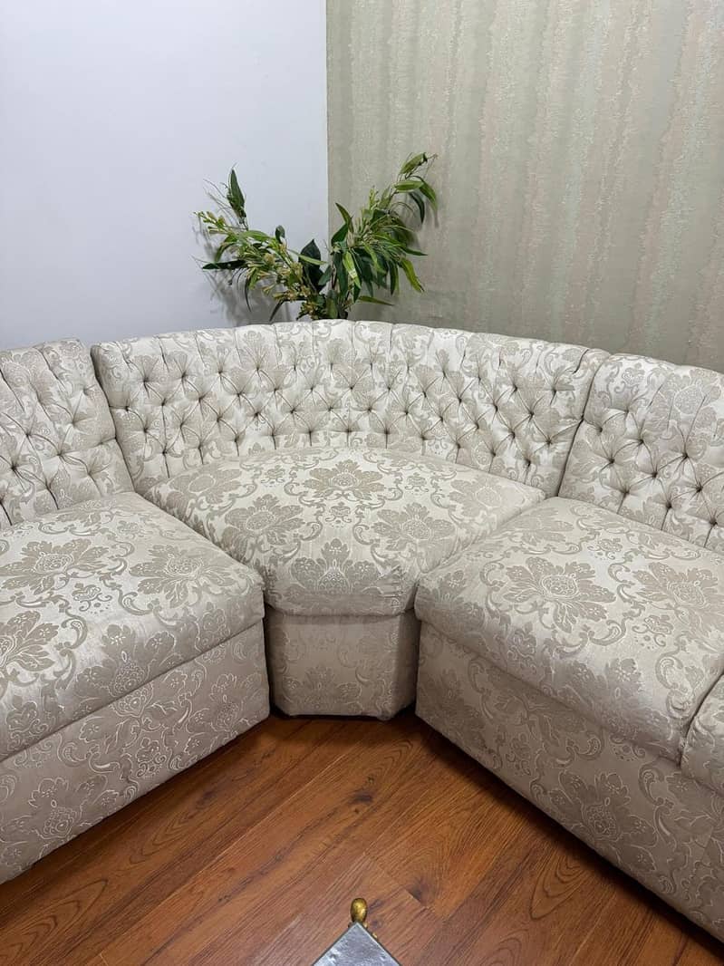 Luxury L shape Sofa Set 4