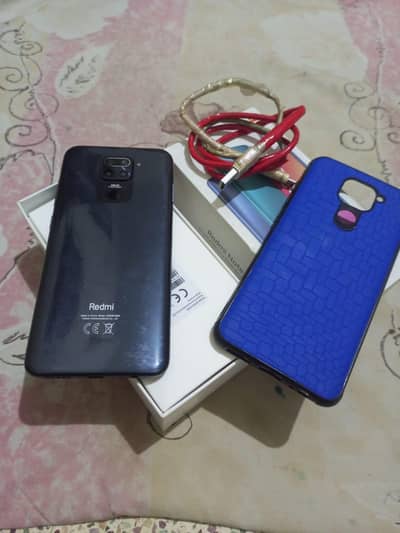 Xiaomi Redmi Note 9 with box cable pta official aproved 4/128gb