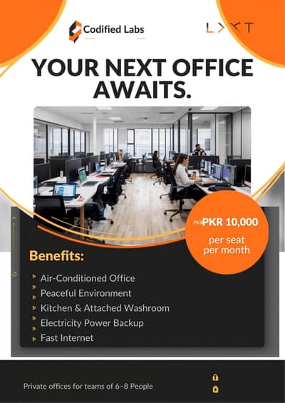 Office space available for people who want to work  peacefully