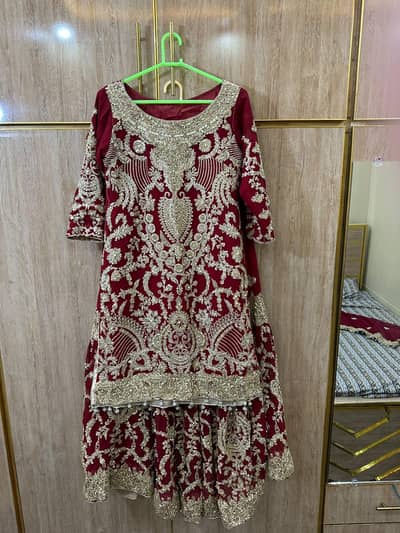 Elegant Maroon Bridal Lehenga for Sale