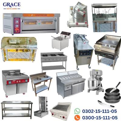 Pizza oven/ dough mixer/ broast machine/ deep fryer/ Shawarma counter