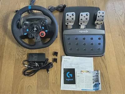 Logitech G29 Driving Force Steering Wheel Full Box & all Accessories