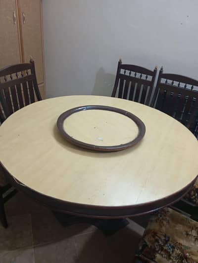 Dining table with 6 chairs