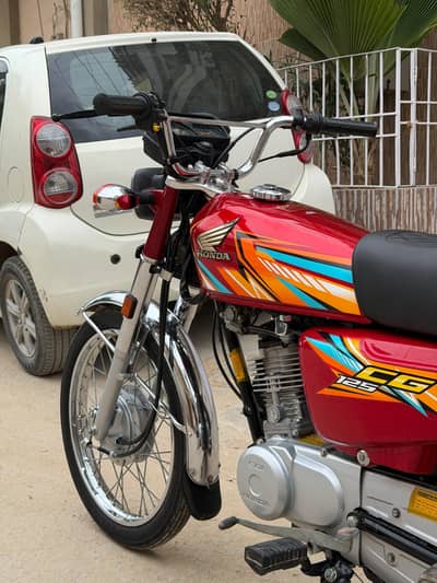 honda CG 125 2026 model karachi number zero metre bike  urgent sale