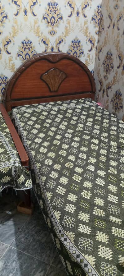 wooden bed