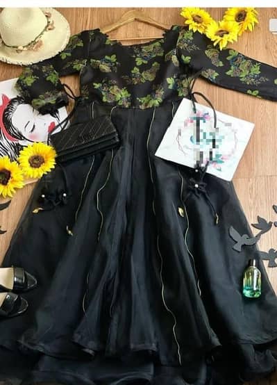 Skirt lehnga + open style frock