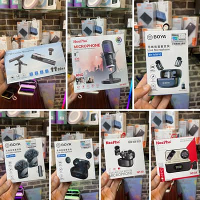 NeePho & BOYA Wireless/RGB Microphones – Brand New