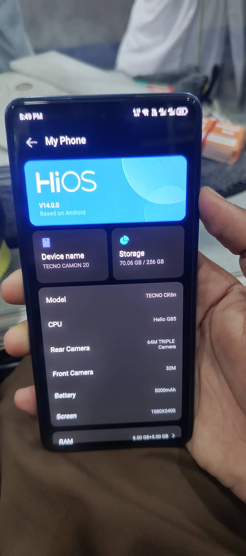 Tecno CAMON 20 6