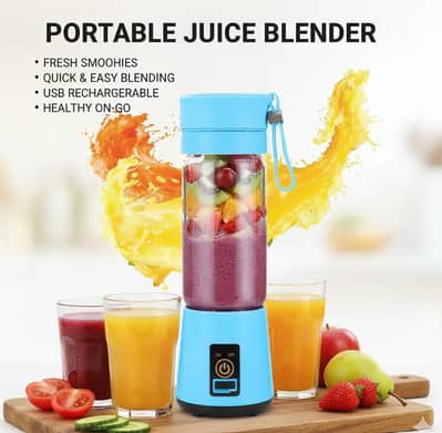 Portable USB Rechargeable Juice Blender Blue