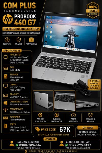 HP ProBook 440 G7 – Intel Core i5 10th Gen