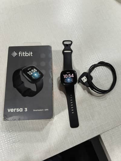 Fitbit Versa 3 Smartwatch with Charger
