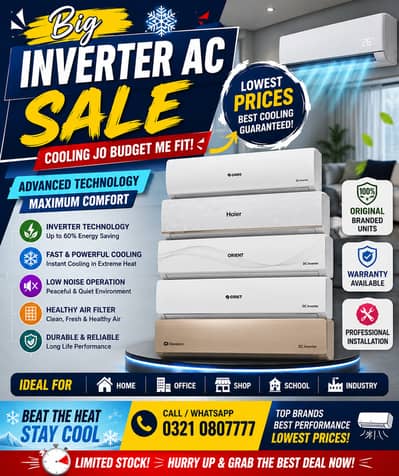 Biggest Inverter AC Sale of the Season!