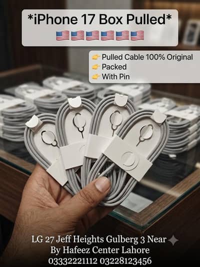 Apple 17 cable box pulled out c To C 100% original 3 Month Warranty