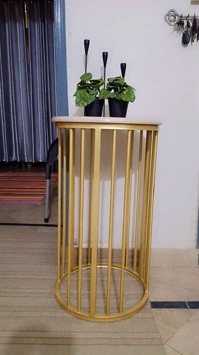Marble and Rod console table