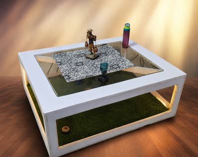 Center & Coffee Table (Wheels Installed)