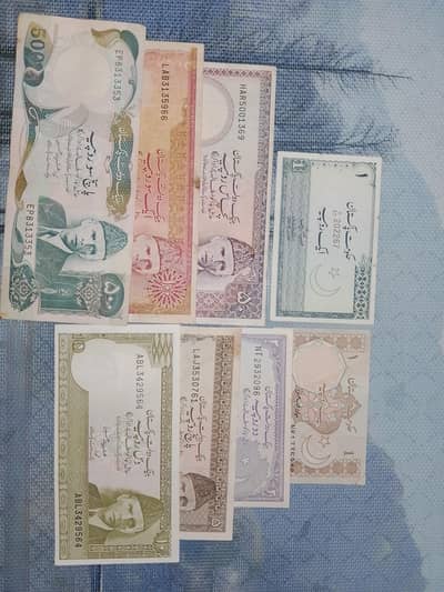 Currency notes of different countries